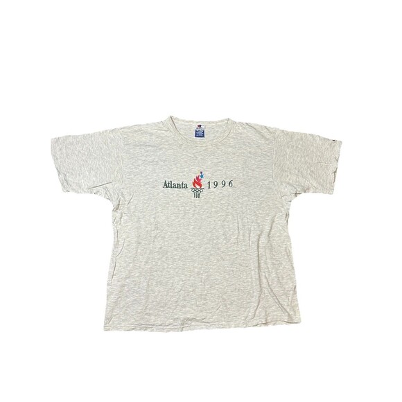 VTG‎ Atlanta 1996 Olympics Champion T-Shirt Adult 2XL Embroidered Heather Grey - Picture 1 of 4
